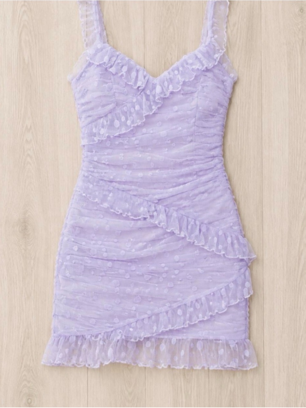 Lavender mini dress